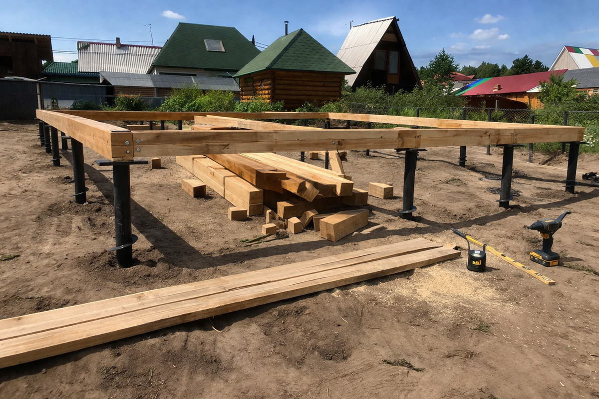 Монтаж винтовых свай: этапы, сроки и технология